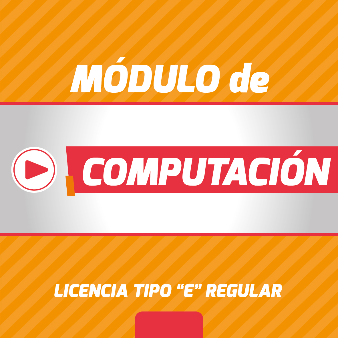 COMPUTACIÓN (Licencia Tipo E Regular - Fines de Semana - Paralelo A)